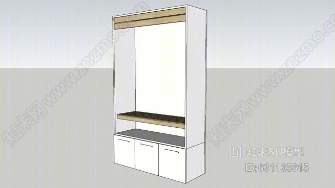 衣柜SU模型下载【ID:631165615】