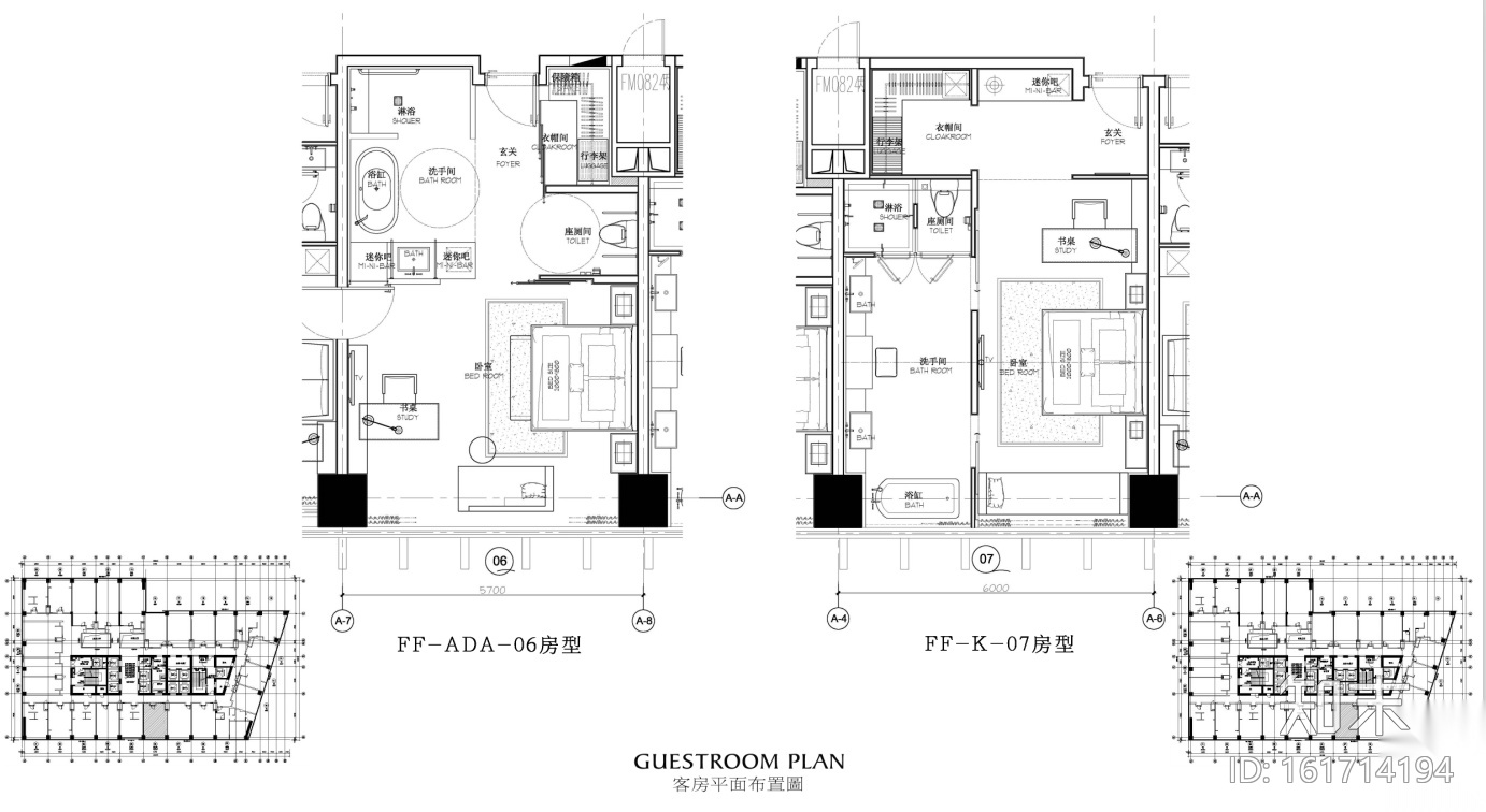 [重庆]超全绿色生态主题酒店室内设计方案（施工图+效...cad施工图下载【ID:161714194】