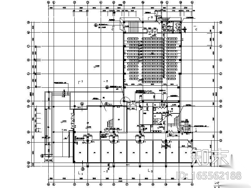 [盐城]某中学综合办公楼装修图（含效果）cad施工图下载【ID:165562188】