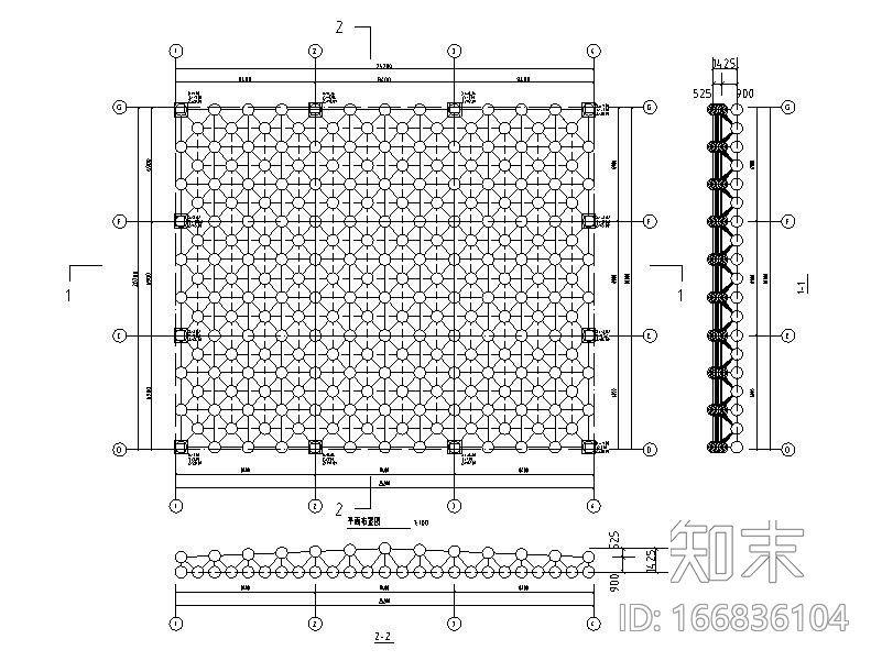 普通螺栓球双层网架结构施工图2015施工图下载【ID:166836104】