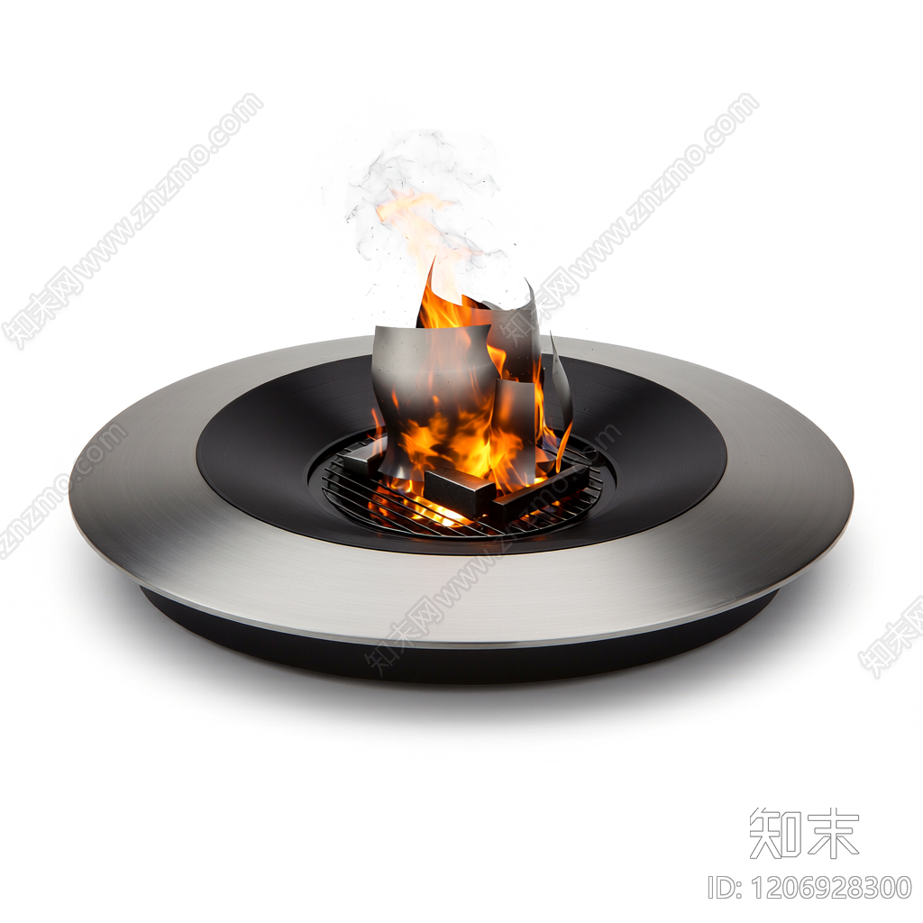 金属火盆装饰组件3D模型下载【ID:1206928300】