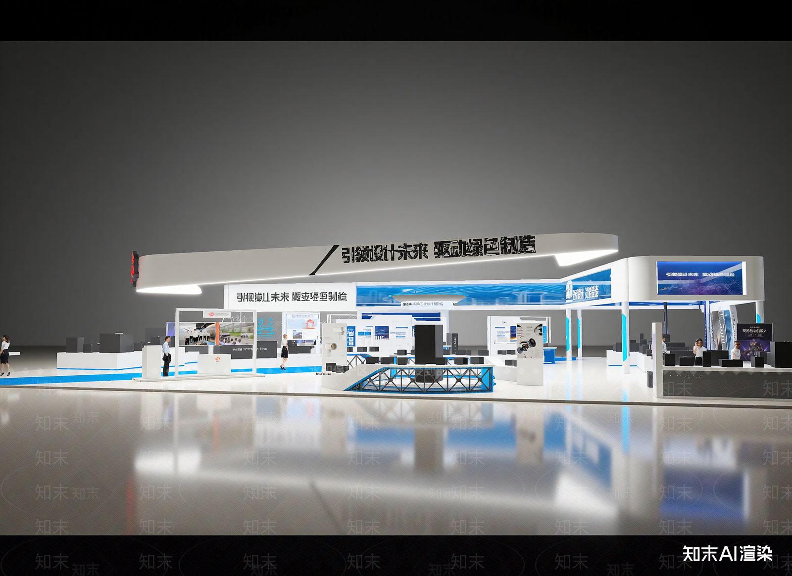 现代科技展厅3D模型下载【ID:1215059042】