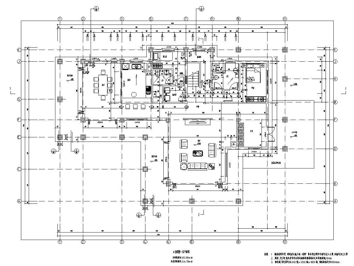 现代风格别墅二层建筑设计文本（包含效果图）cad施工图下载【ID:151388160】