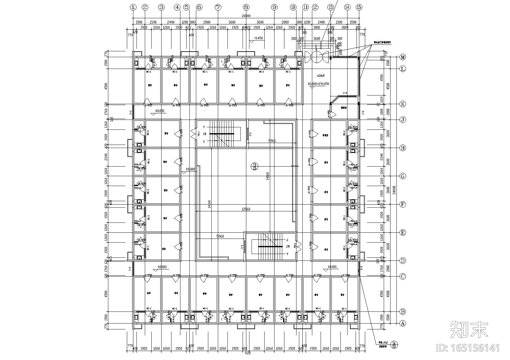 [重庆]西南医院家属区招聘楼建筑工程施工图cad施工图下载【ID:165156141】