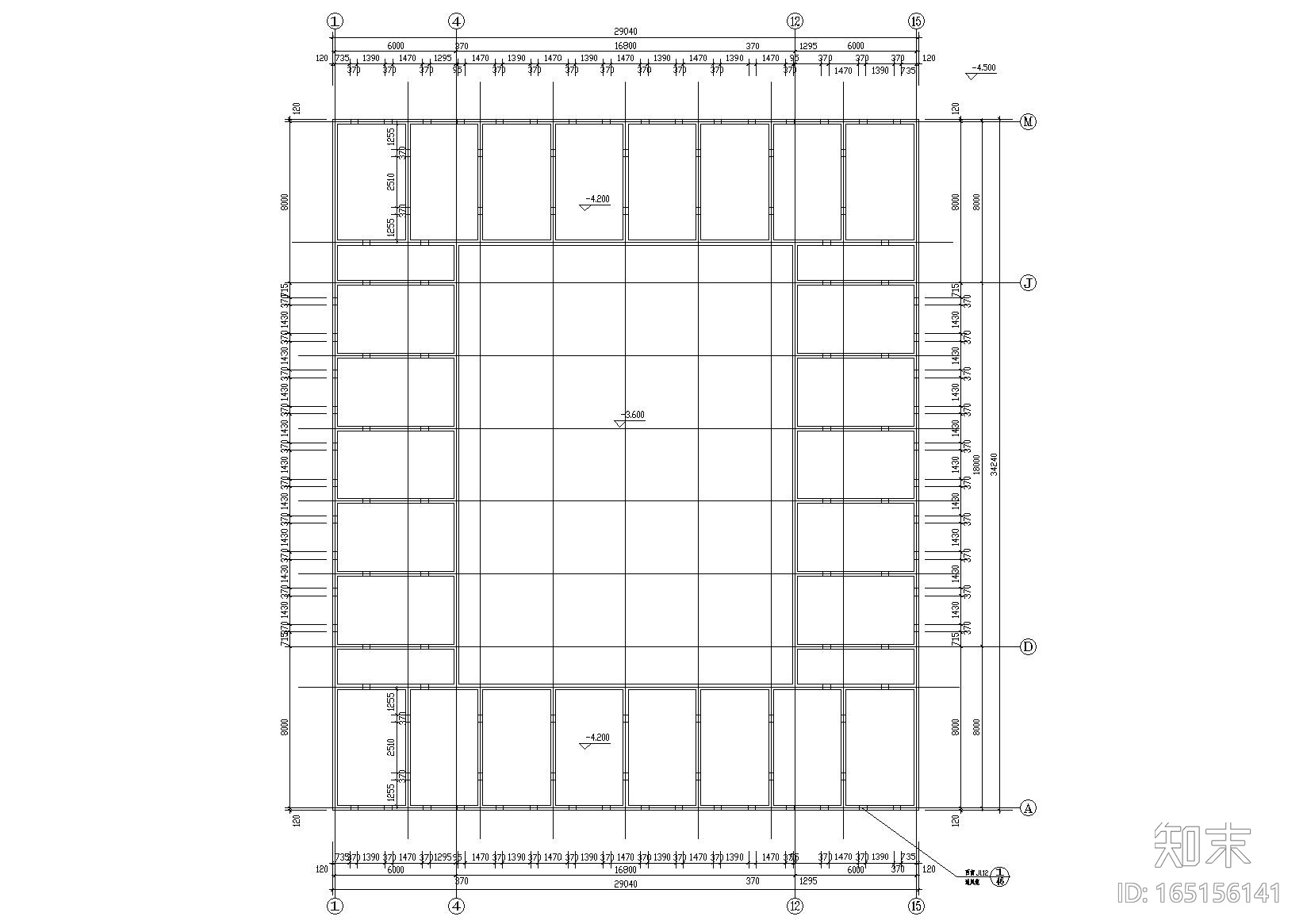 [重庆]西南医院家属区招聘楼建筑工程施工图cad施工图下载【ID:165156141】