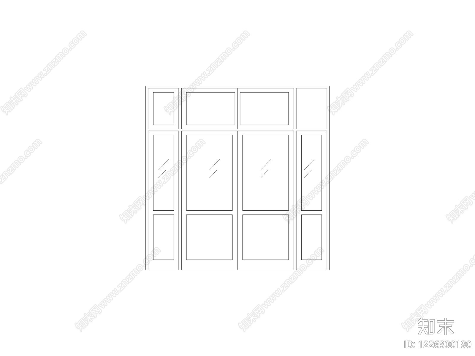 柜子cad施工图下载【ID:1226300190】