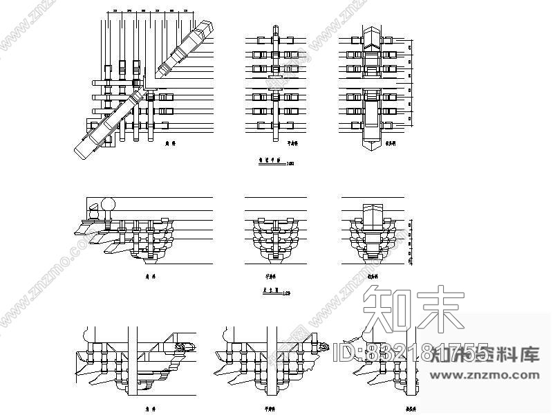 图块/节点清式斗拱做法详图施工图下载【ID:832181755】