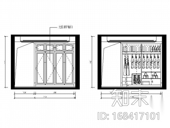 [杭州]140平米欧式风格三室两厅室内装修图（含效果）施工图下载【ID:168417101】