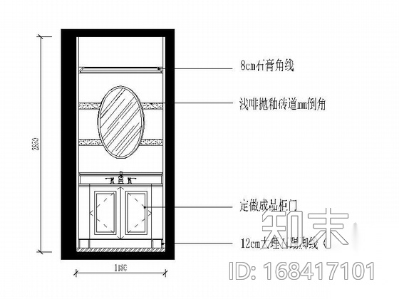 [杭州]140平米欧式风格三室两厅室内装修图（含效果）施工图下载【ID:168417101】