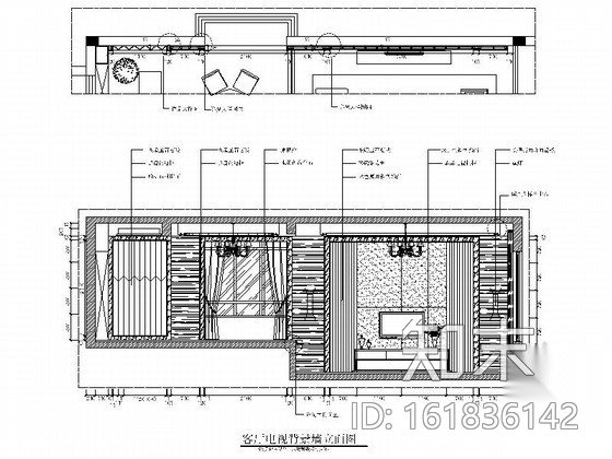 [江苏]淮安现代简约风格别墅住宅装修CAD施工图（含效果...cad施工图下载【ID:161836142】