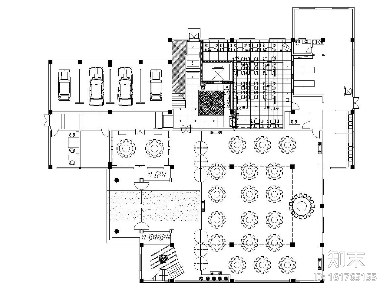 [苏州]新中式风格多层酒楼内部施工图cad施工图下载【ID:161765155】