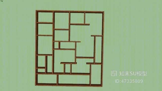 货架SU模型下载【ID:47335809】