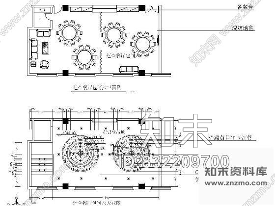 图块/节点组合型餐厅包间立面图cad施工图下载【ID:832209700】