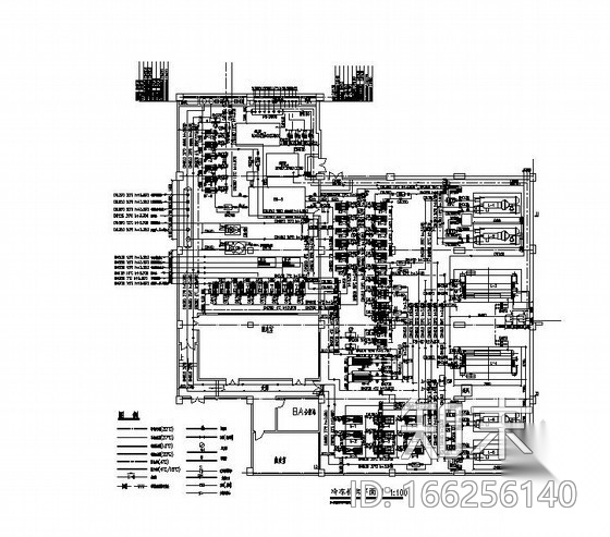 [深圳]医院水蓄冷制冷机房设计图cad施工图下载【ID:166256140】