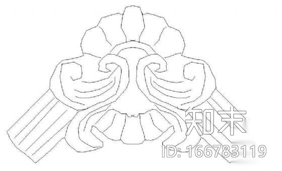 花饰浮雕cad施工图下载【ID:166783119】