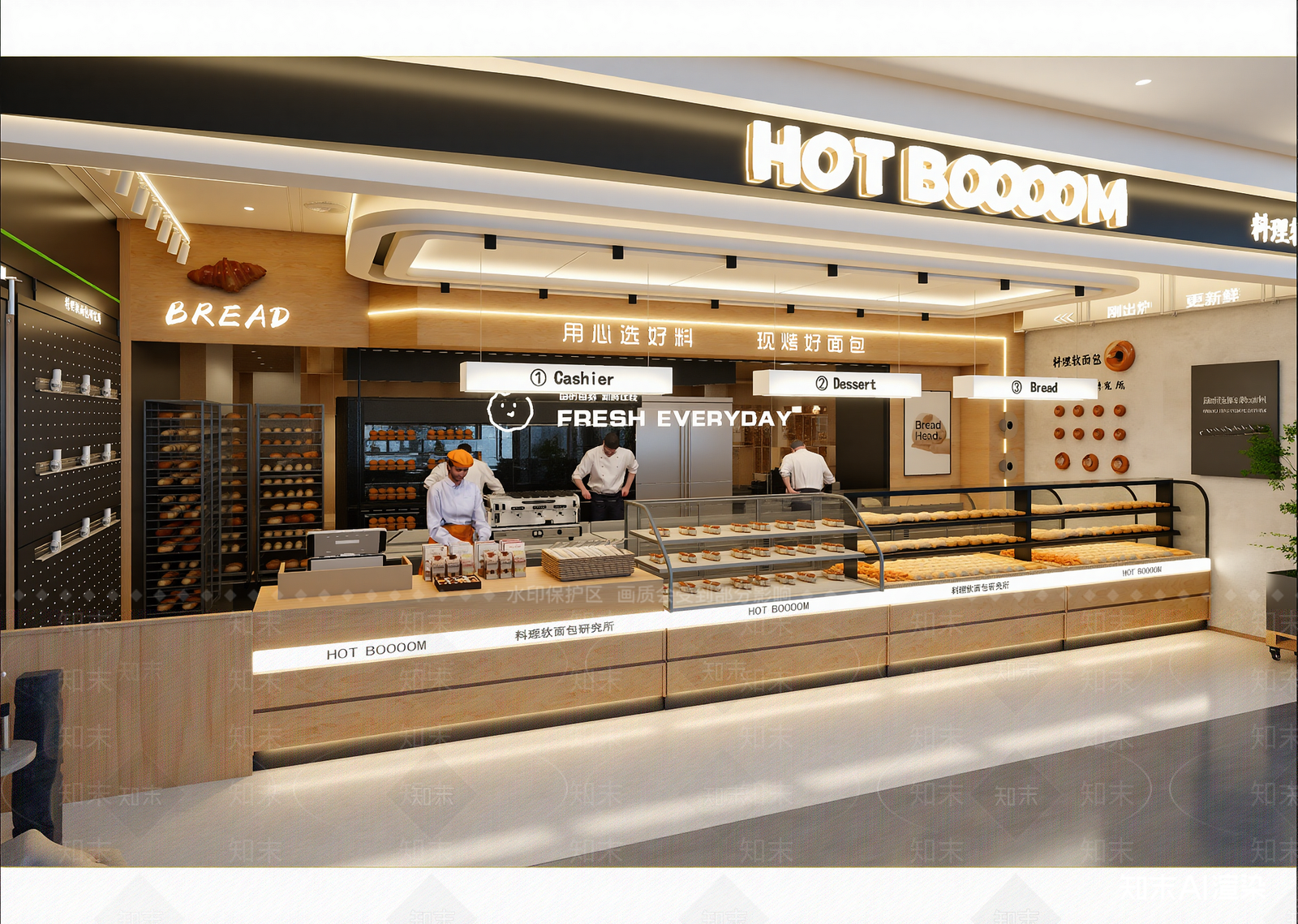 原木面包店3D模型下载【ID:1215148400】