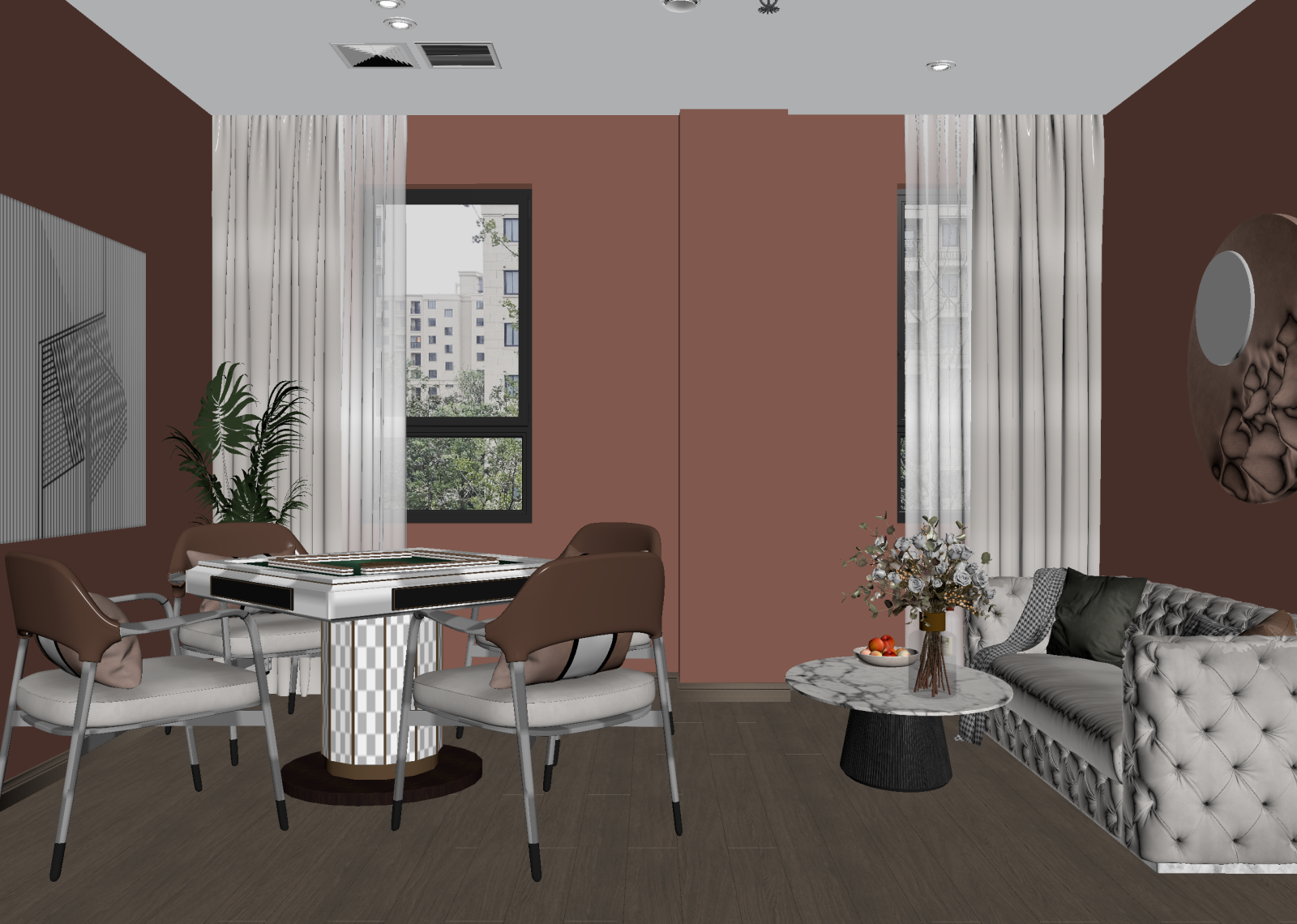 现代客餐厅3D模型下载【ID:1214705345】