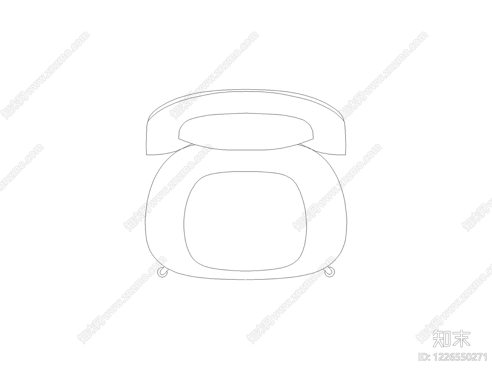 沙发cad施工图下载【ID:1226550271】