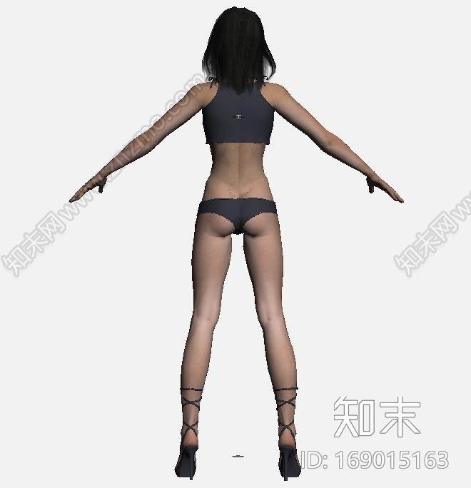 美女人体CG模型下载【ID:169015163】