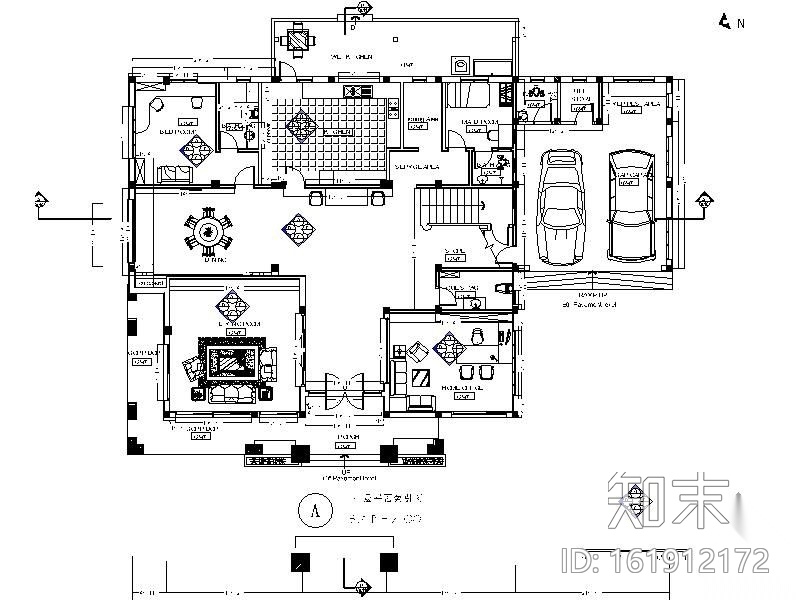 490㎡泰式风格二层别墅装修图施工图下载【ID:161912172】