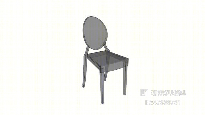 维多利亚幽灵椅SU模型下载【ID:47336701】