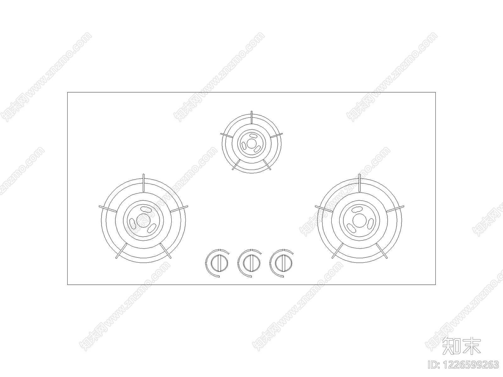 厨房设施cad施工图下载【ID:1226599263】