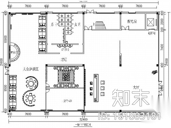 [江西]全资控股照明公司现代办公楼装修施工图（含效果）cad施工图下载【ID:161803181】