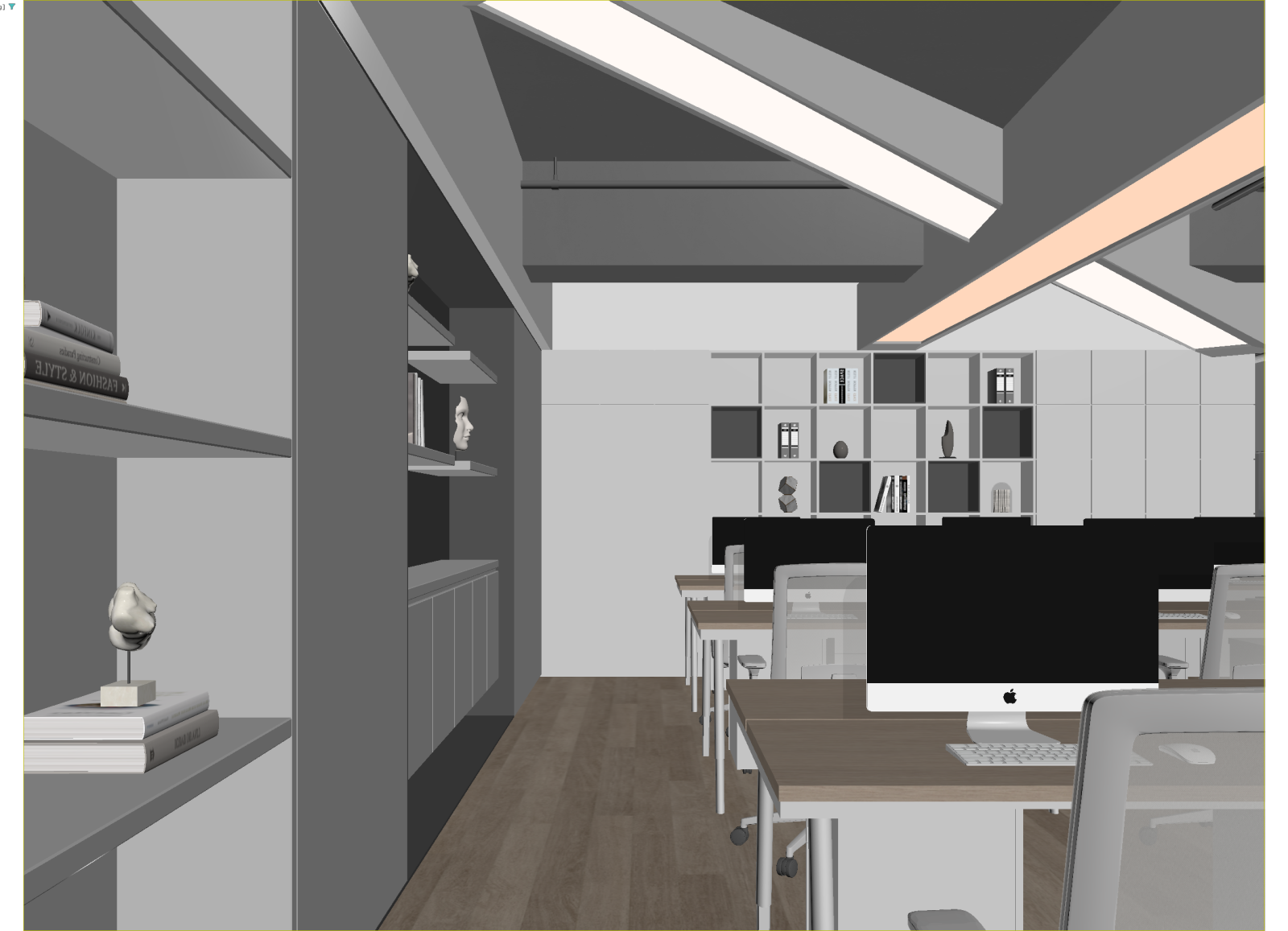 工业风办公区3D模型下载【ID:1214562931】