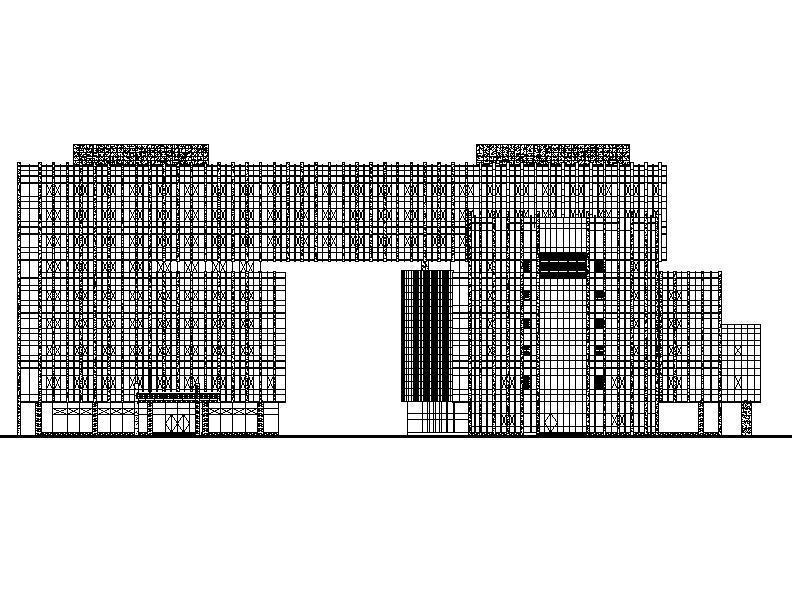 [浙江]高层框架结构县级现代风格机关办公楼建筑施工图cad施工图下载【ID:149958136】