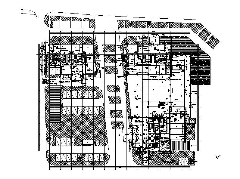 [浙江]高层框架结构县级现代风格机关办公楼建筑施工图cad施工图下载【ID:149958136】