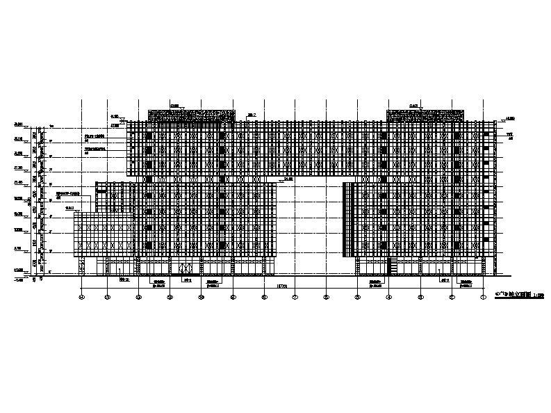 [浙江]高层框架结构县级现代风格机关办公楼建筑施工图cad施工图下载【ID:149958136】