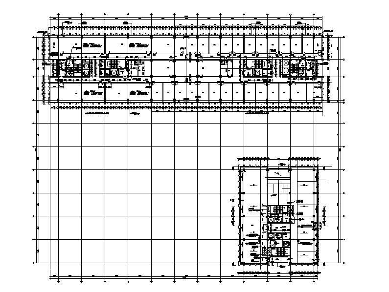 [浙江]高层框架结构县级现代风格机关办公楼建筑施工图cad施工图下载【ID:149958136】