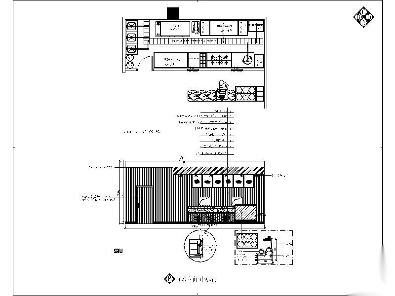 [湖北]快餐店设计施工图cad施工图下载【ID:160708102】