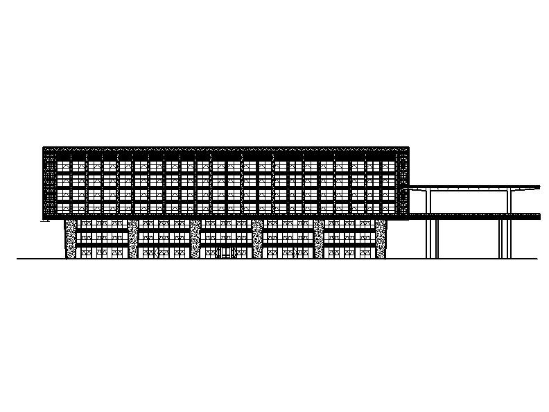 [北京]高层铝板幕墙钢结构创新型人才基地建筑施工图cad施工图下载【ID:160731178】