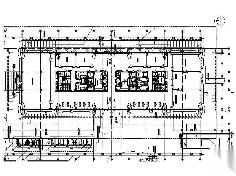 [北京]高层铝板幕墙钢结构创新型人才基地建筑施工图cad施工图下载【ID:160731178】