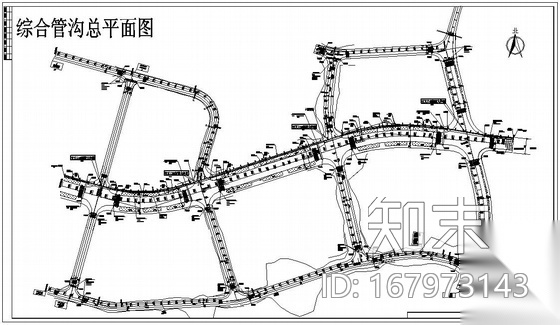 综合管沟平面图施工图下载【ID:167973143】