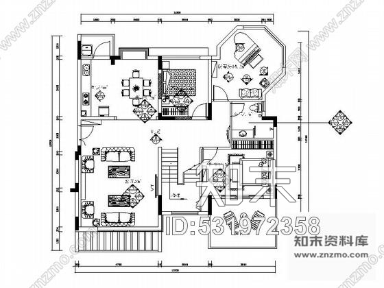 施工图原创西欧3层迷你型别墅2居室室内设计施工图含效果图施工图下载【ID:531972358】