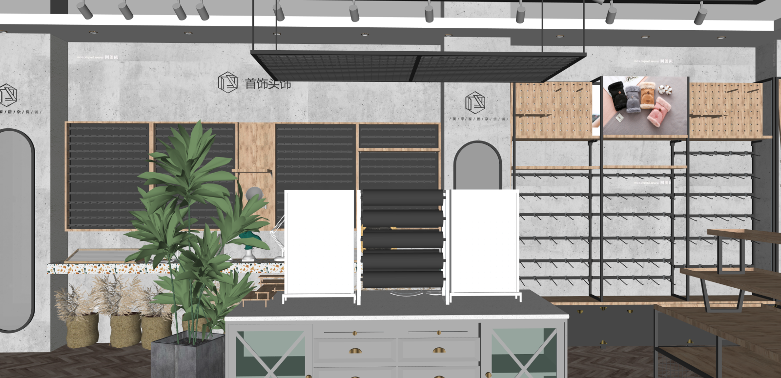 现代玩具礼品店SU模型下载【ID:1215949118】