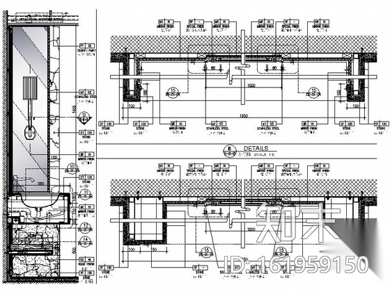 [成都]国际顶级豪华五星级酒店双人房室内装修图cad施工图下载【ID:161959150】