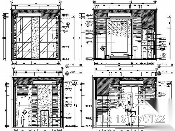 五星酒店中餐包房施工图施工图下载【ID:161776122】