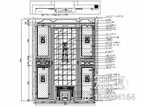 [上海]鸟语花香古典欧式风格独栋别墅样板间装修施工图（...cad施工图下载【ID:164834164】