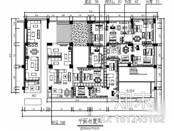 [贵州]知名品牌家具专卖店室内装修施工图施工图下载【ID:161745102】