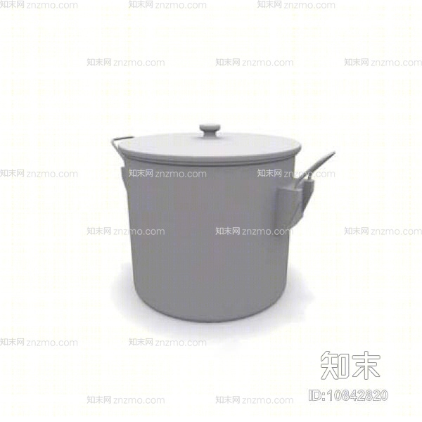 灰色锅3D模型下载【ID:10842820】