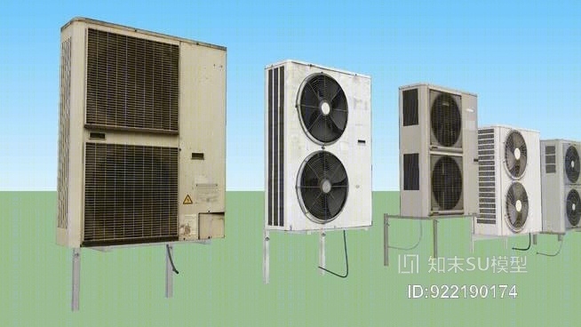 壁式空调机组SU模型下载【ID:922190174】