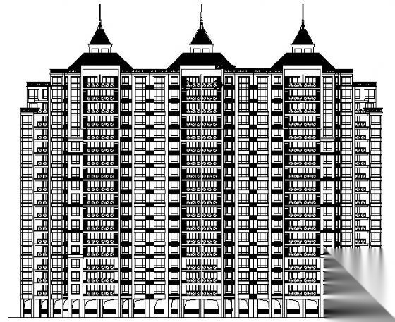 东海花园二期4号楼建筑施工图cad施工图下载【ID:149574180】