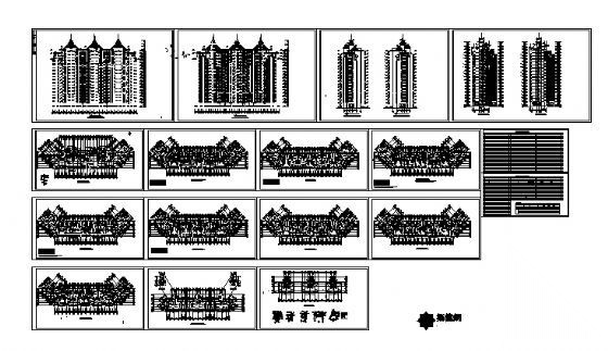 东海花园二期4号楼建筑施工图cad施工图下载【ID:149574180】