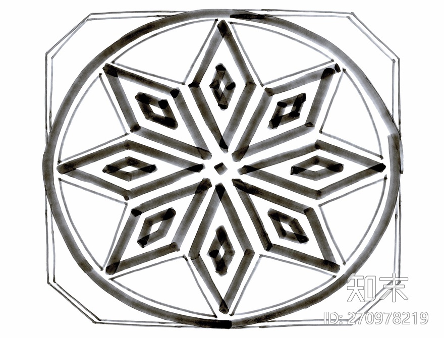 花样地砖贴图下载【ID:270978219】