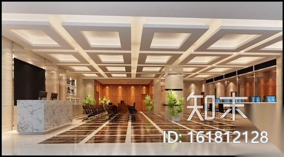 [四川]某水务集团现代办公室装修图（含效果）cad施工图下载【ID:161812128】