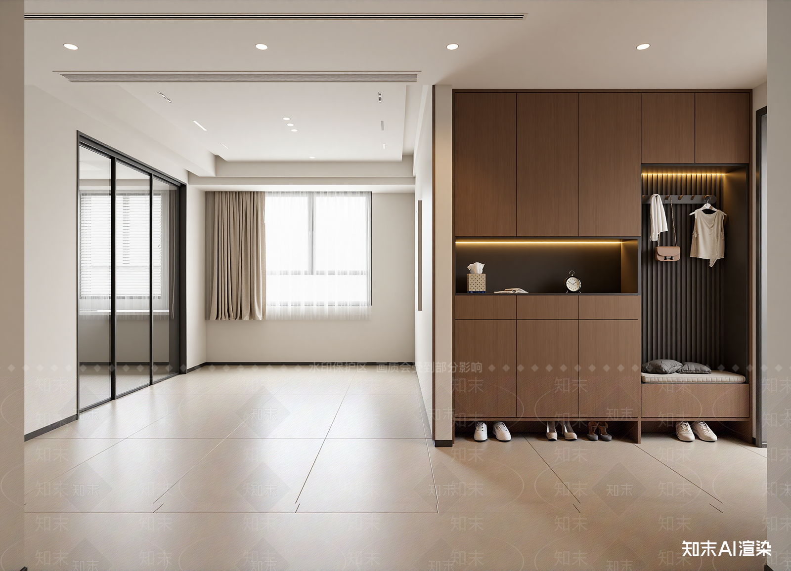 现代玄关3D模型下载【ID:1214782371】