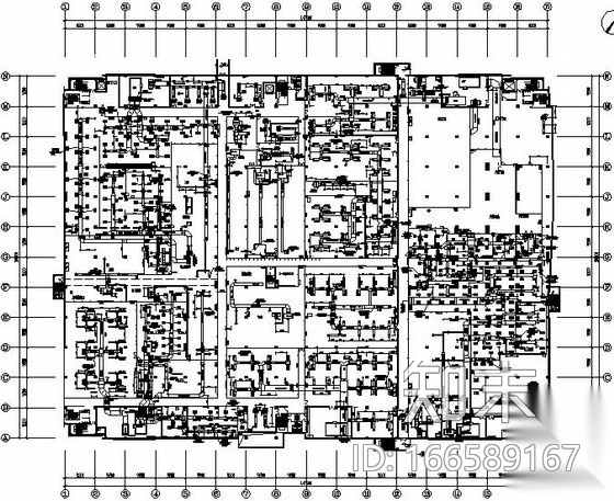 [深圳]大型工业厂房暖通设计全套竣工图纸(净化系统施工图下载【ID:166589167】